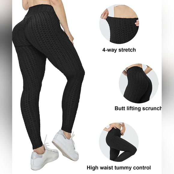 Comfy Forever Tik-Tok Women Yoga textured Leggins - Picture 6 of 8